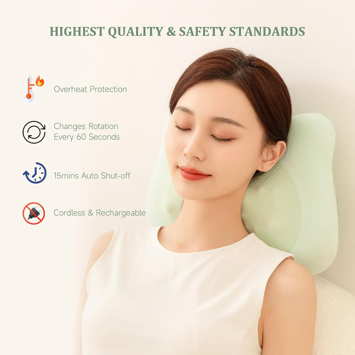 Cordless Shiatsu Back Massager with Heat M17019