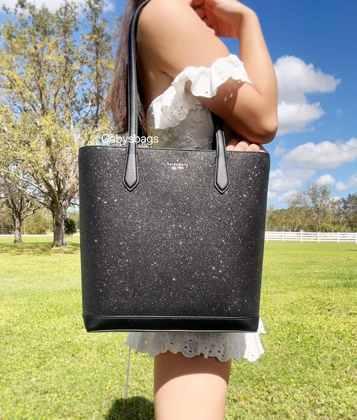 Black Shoulder Tote Bag Handbag T9920