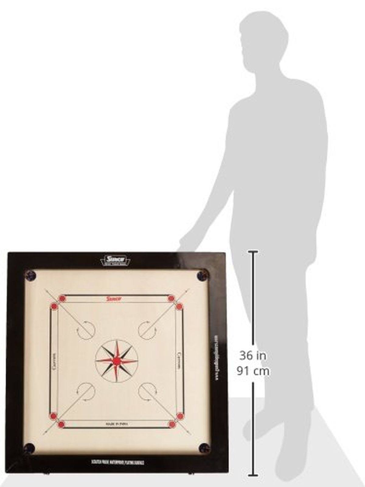 Vintage Carrom Board with Coins and STRIKER I599138
