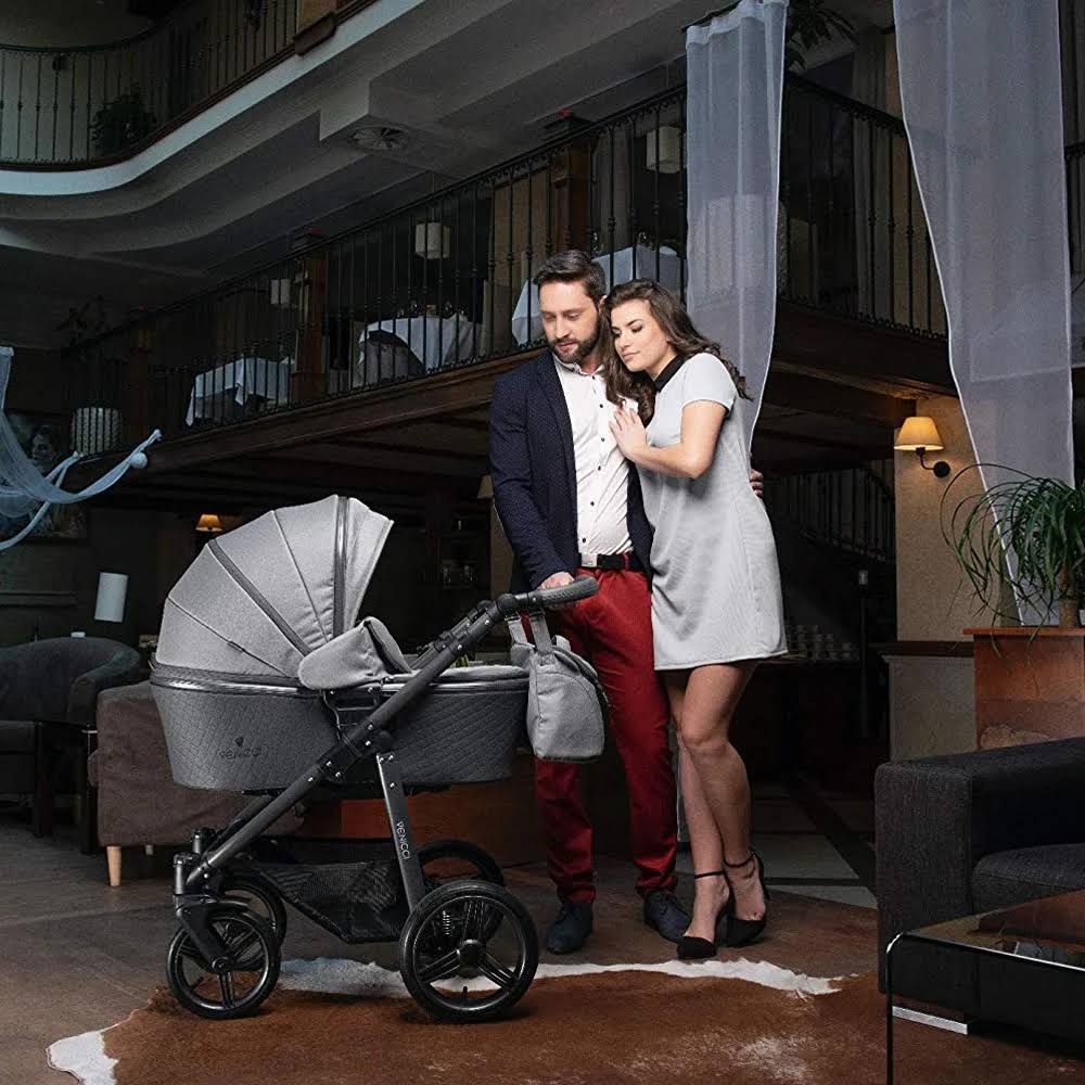 Natural Grey Stroller with Bassinet X641