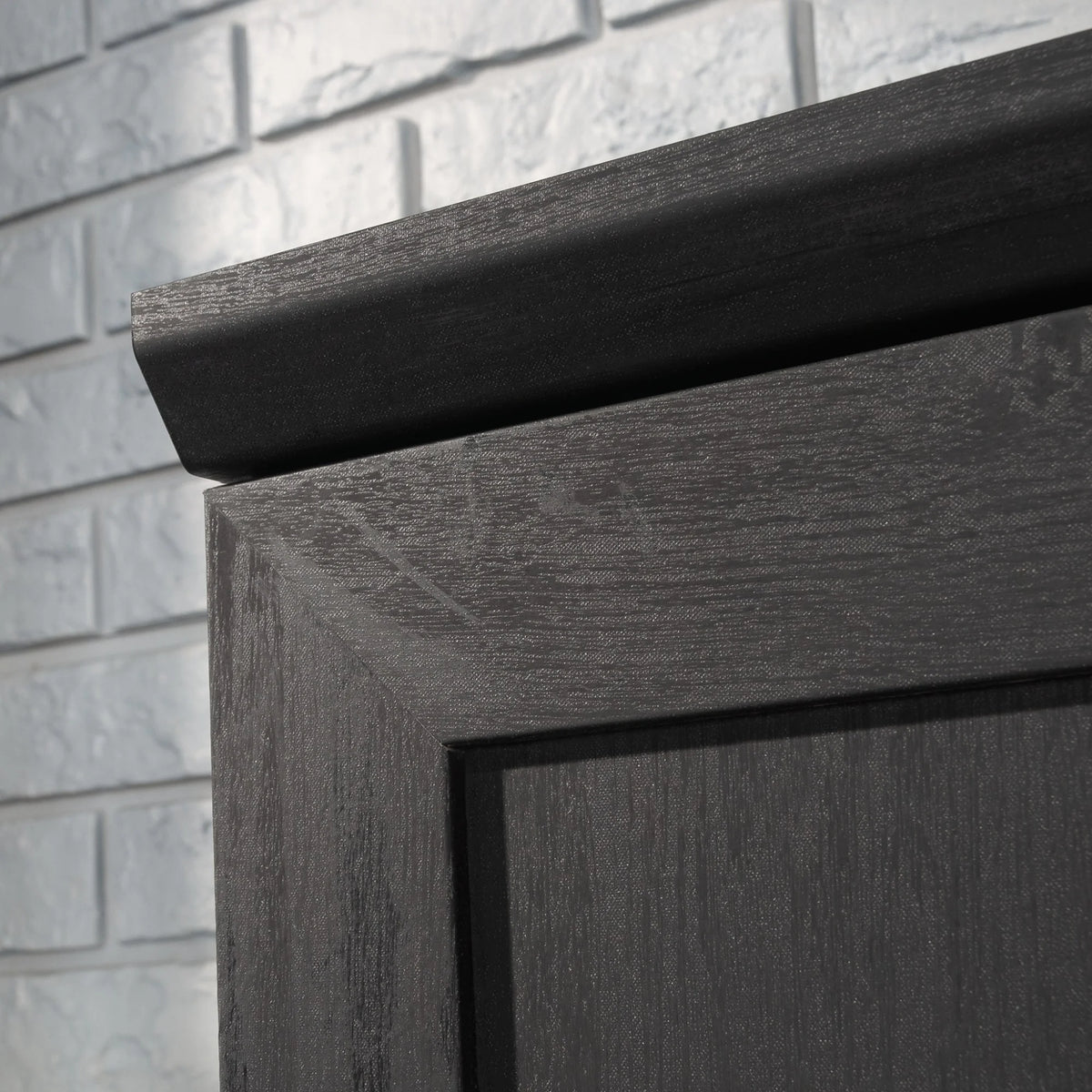 Engineered Wood Single Door Pantry in Raven Oak Finish G516861