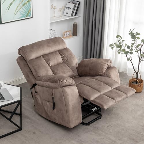 Oversized Power Lift Recliner with Heat & Massage, Brown N680286