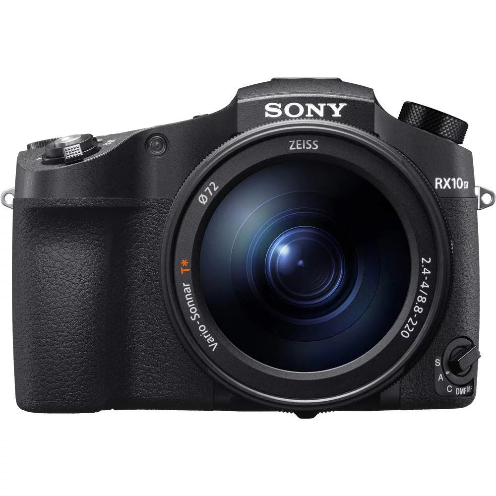 Sony Cyber-shot DSC-RX10 IV Camera With Soft Bag, Tripod, 2x Extra Batteries, LED Light, 2x 64GB Memory Card, Card Reader D337442