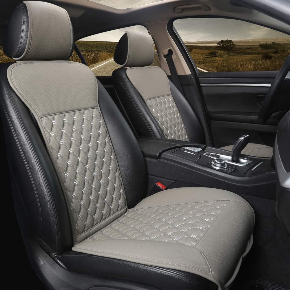 Black 1 Pair Car Seat Covers with Backrest X72347