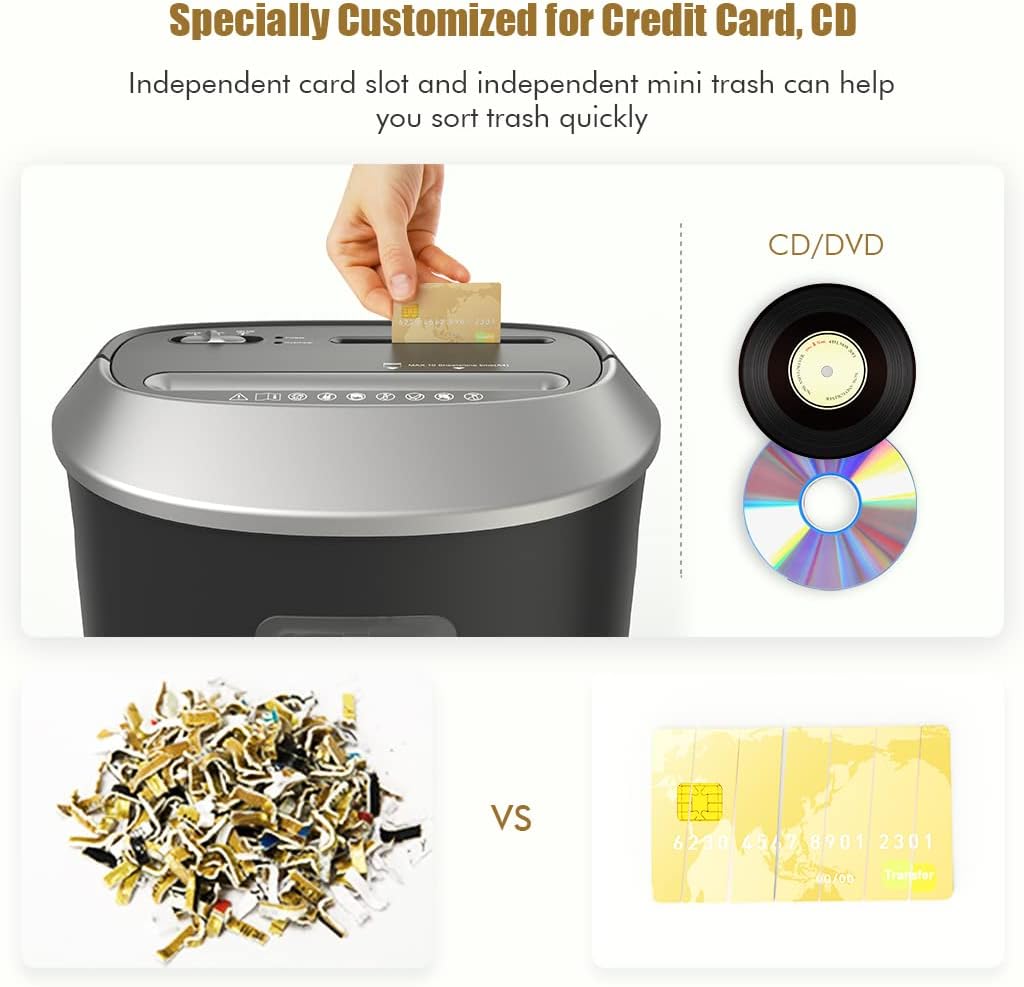 12-Sheet Cross-Cut Paper Shredder 5.8 Gallons Pack of 2 K1023