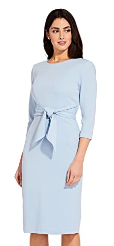 Bow Sheath Dress with Three Quarter Sleeves K1692