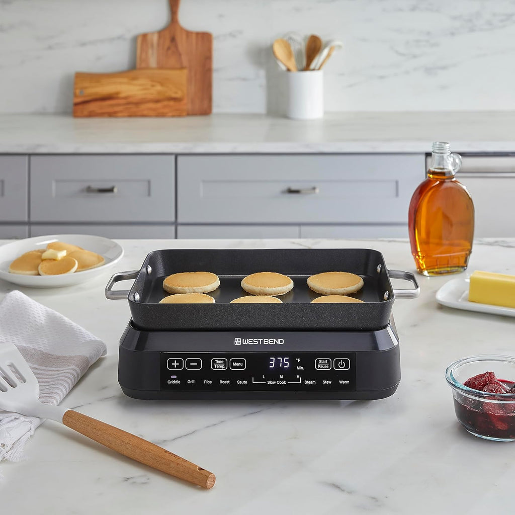 6-Quart Black Non-Stick Slow Cooker R443