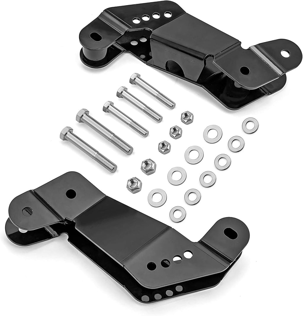 Front Caster Left & Right Geometry Correction Control Arm Drop Bracket Gloss Black A60425