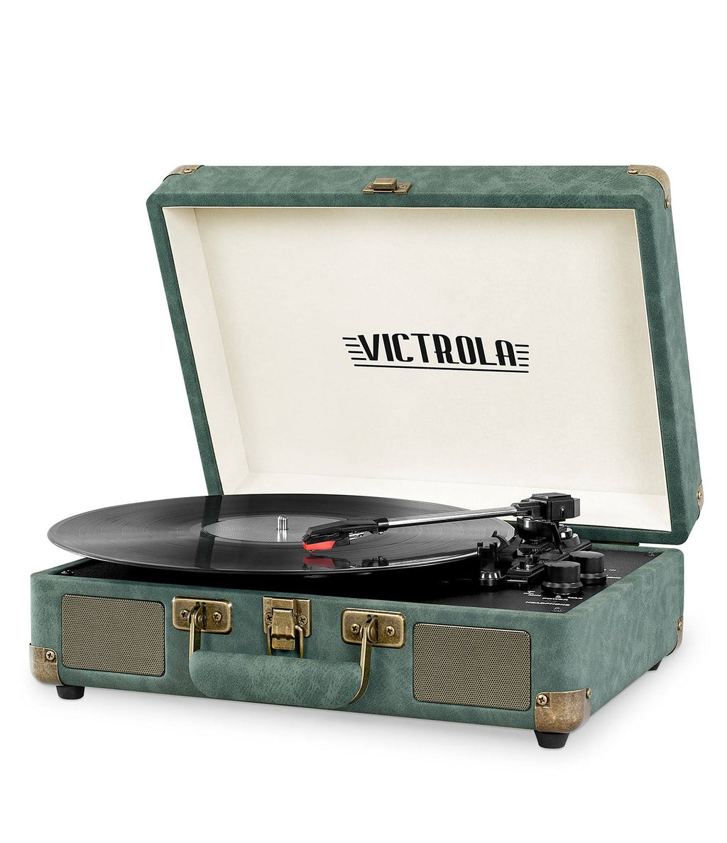 Bluetooth Suitcase Record Player with 3-Speed Turntable I323