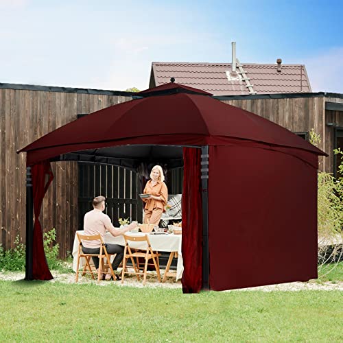 Beige 10x12 Polyester Gazebo Replacement Canopy I5080