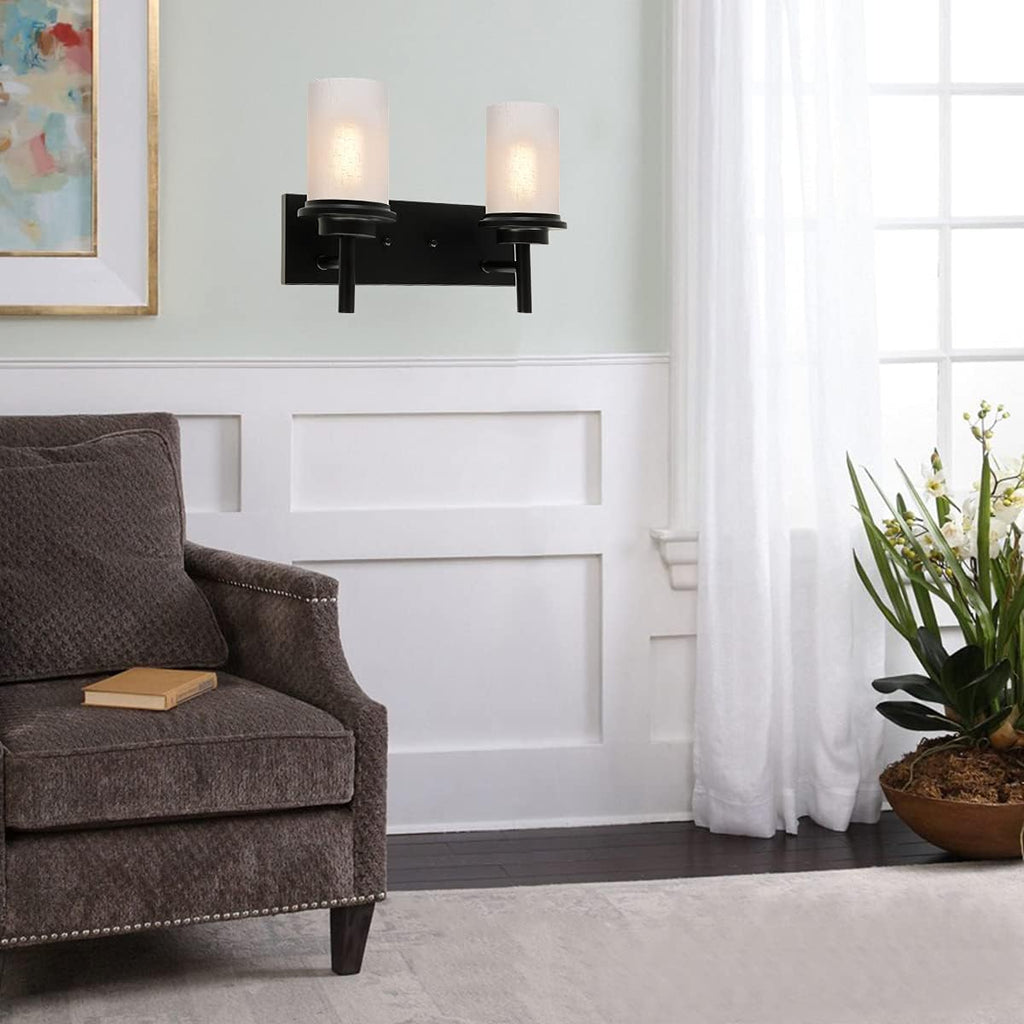 3 Light Black Bathroom Vanity Wall Mount Light K29823
