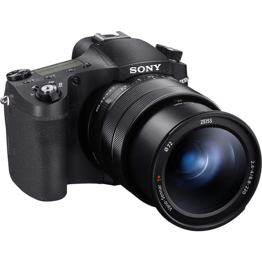 Sony Cyber-shot DSC-RX10 IV Camera With Soft Bag, Tripod, 2x Extra Batteries, LED Light, 2x 64GB Memory Card, Card Reader D337442
