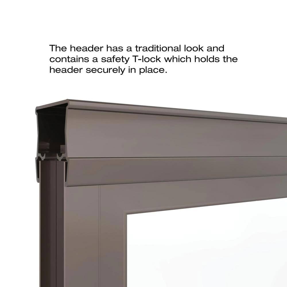 Clear Framed Sliding Tub Door in Oil Rubbed Bronze A275065