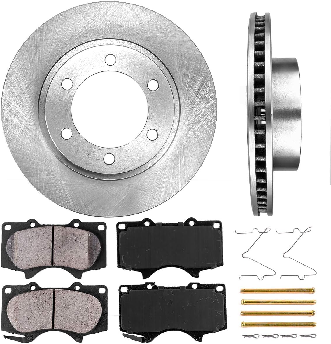 Brake Rotors + Ceramic Pads + Clips E3864