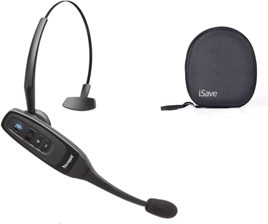 Noise Cancelling Wireless Bluetooth Headset with Carrying Case B7146