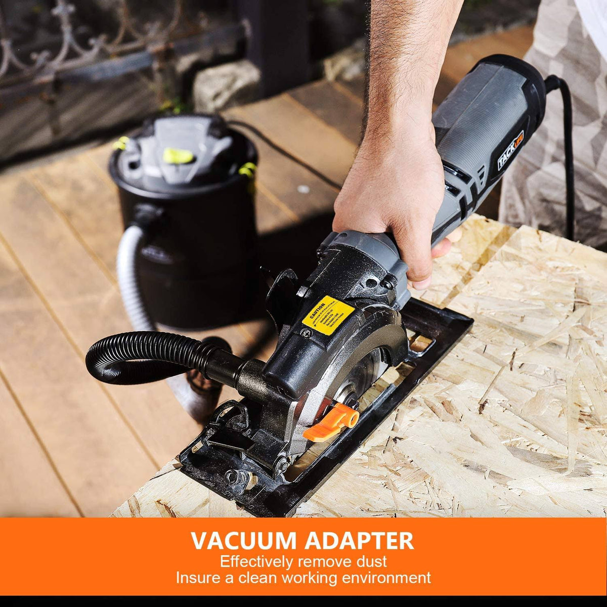 Circular Saw with Metal Handle, 6 Blades, Laser Guide V220578