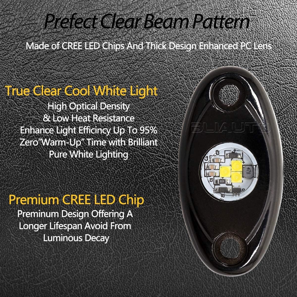 White 20 Pods LED Rock Lights R41858