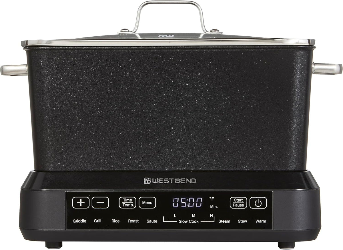 6-Quart Black Non-Stick Slow Cooker R443
