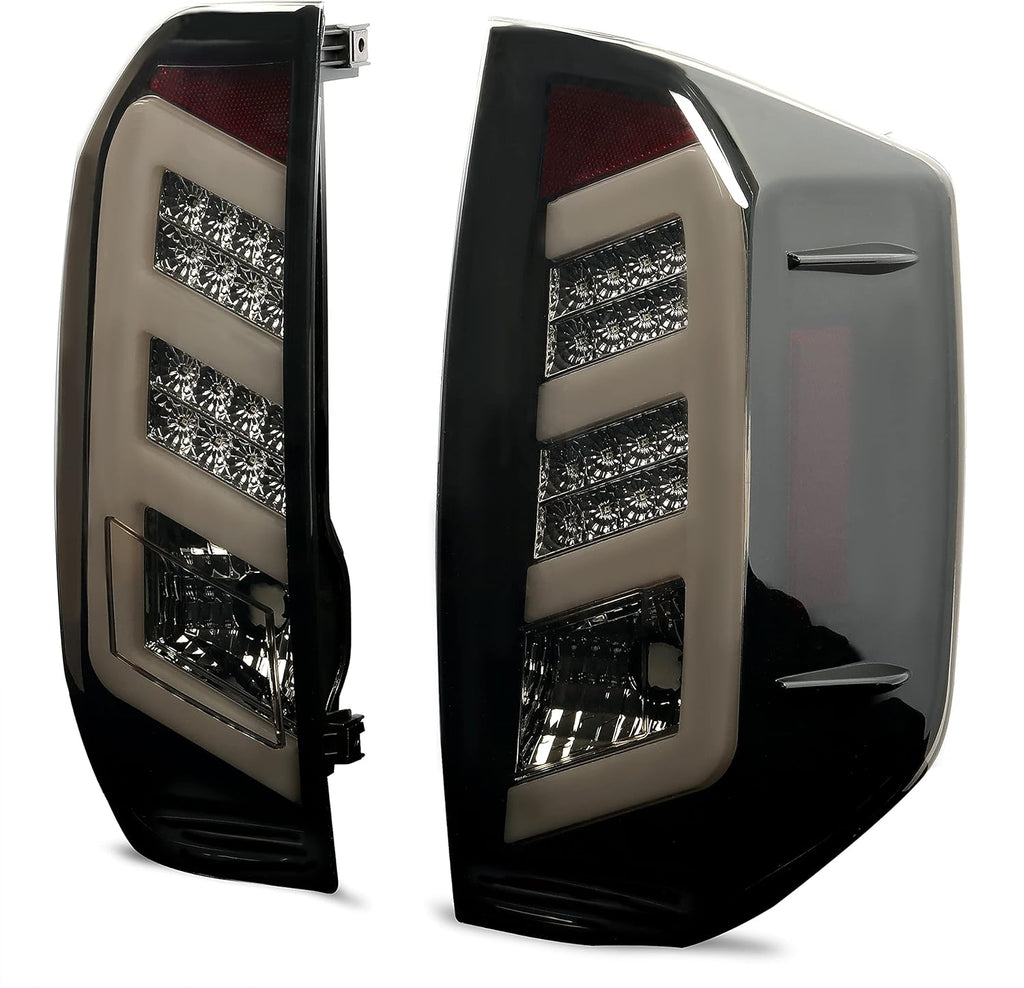 LED Tail Lights Black Smoke Pair Z7135