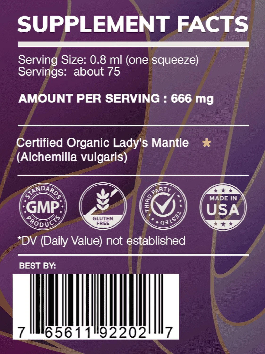 Lady's Mantle Alcohol Herbal Extract Tincture 2 oz T581297