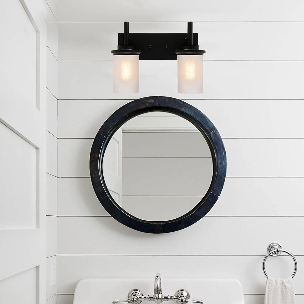 3 Light Black Bathroom Vanity Wall Mount Light K29823