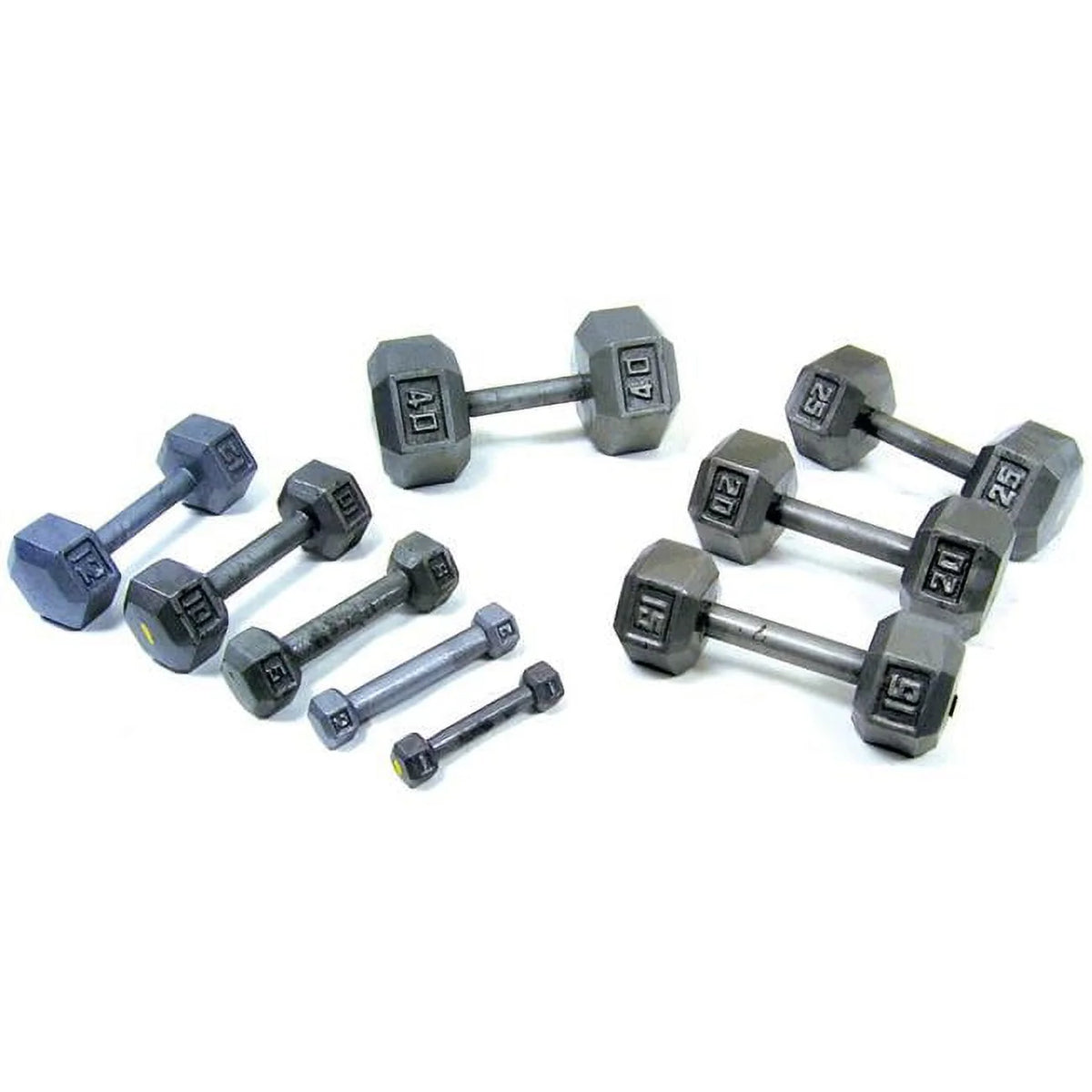 30lbs Cast Iron Hex Dumbbell T25371