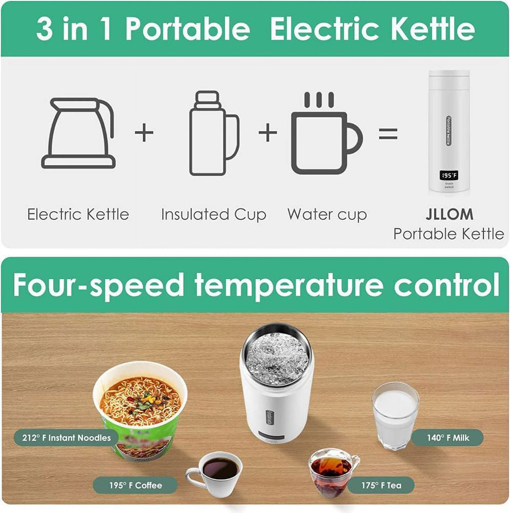 Portable Electric Kettle 380ml Temperature Settings U31483