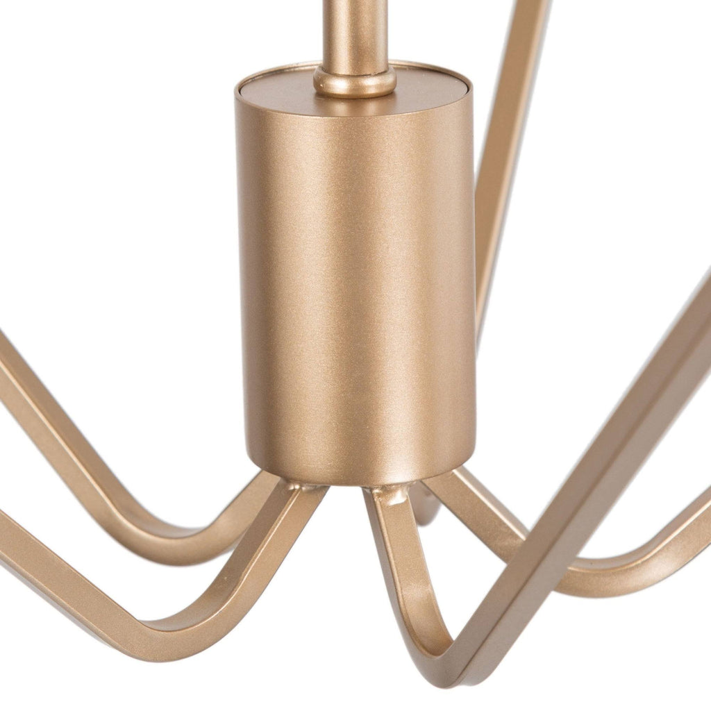 Antique Gold 5-Light Candle Chandelier M78854