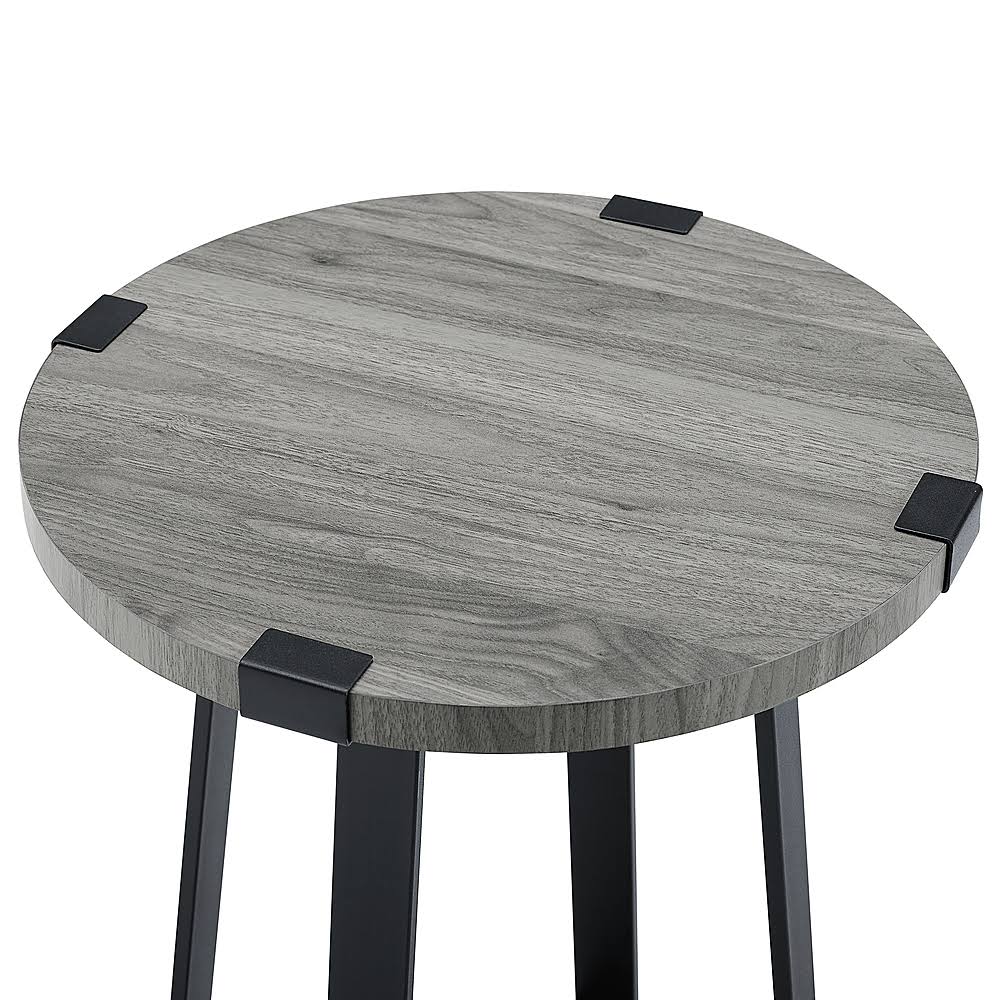 Metal Wrapped Round MDF Side Table O5571