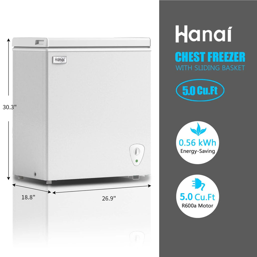 White 5.0 Cu.ft. Chest Freezer M872556