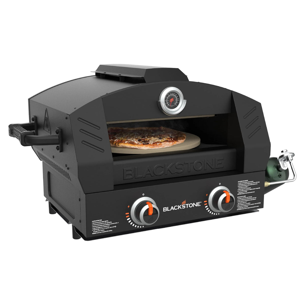 Tabletop Propane Pizza Oven with Two 15 Cordierite Stones L7175