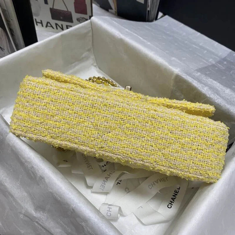 Yellow Tweed Bag S940