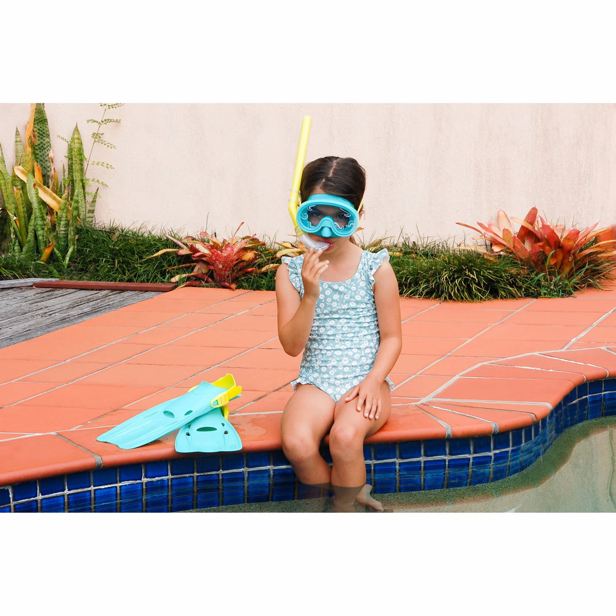 Kids Unisex Swim Snorkeling Set with Carry Bag F611