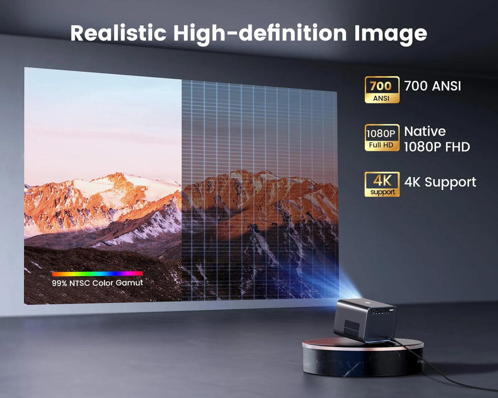 4K Wifi Bluetooth Projector with Auto Focus/Keystone X45127
