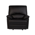 Black Bonded Leather Massage Rocker Recliner H88684