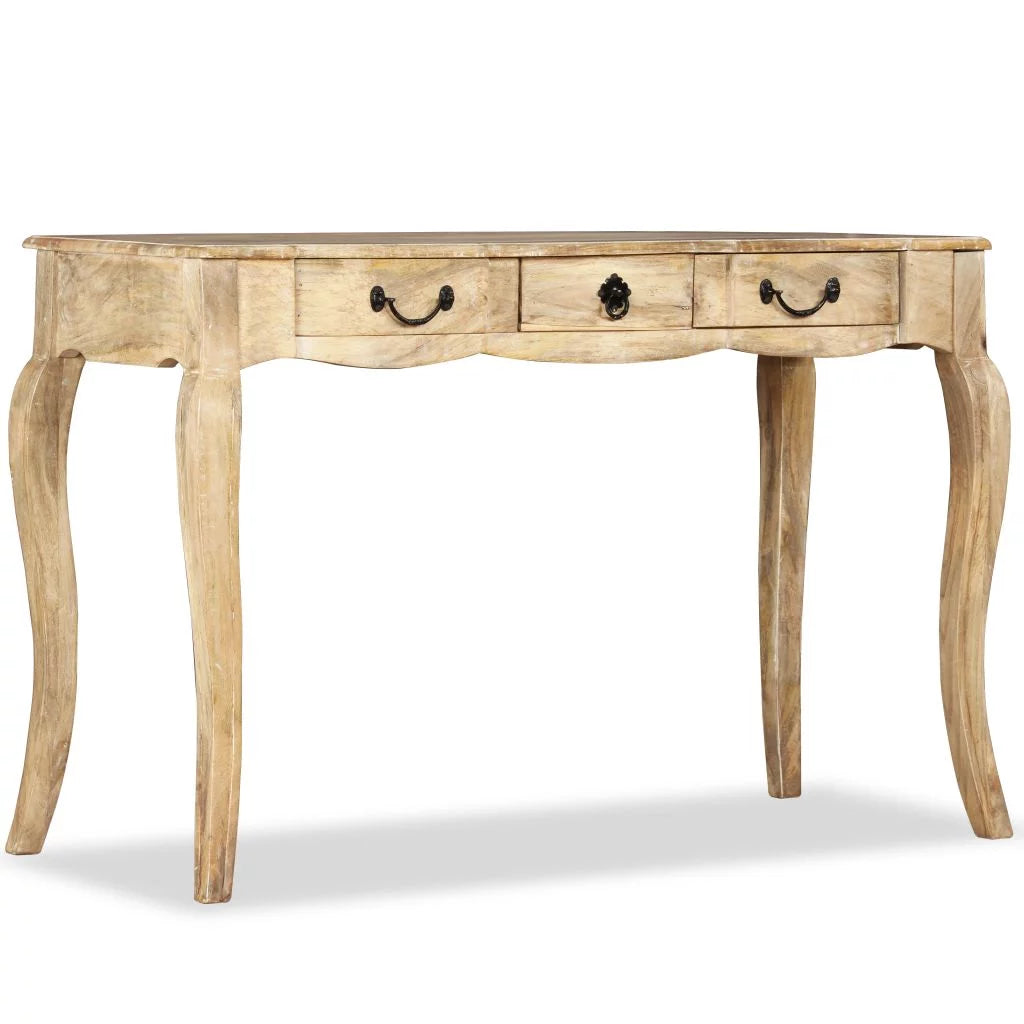 Console Table with 3 Storage Drawers Mango Wood V4852