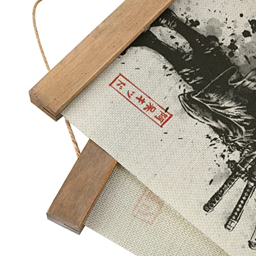 Anime Poster Wall Hanging Scroll Wooden Frame Canvas Wall Art 13x20in P2919