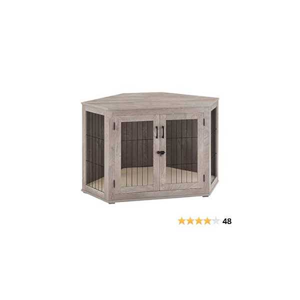 Large Corner Dog Crate Double Doors C551