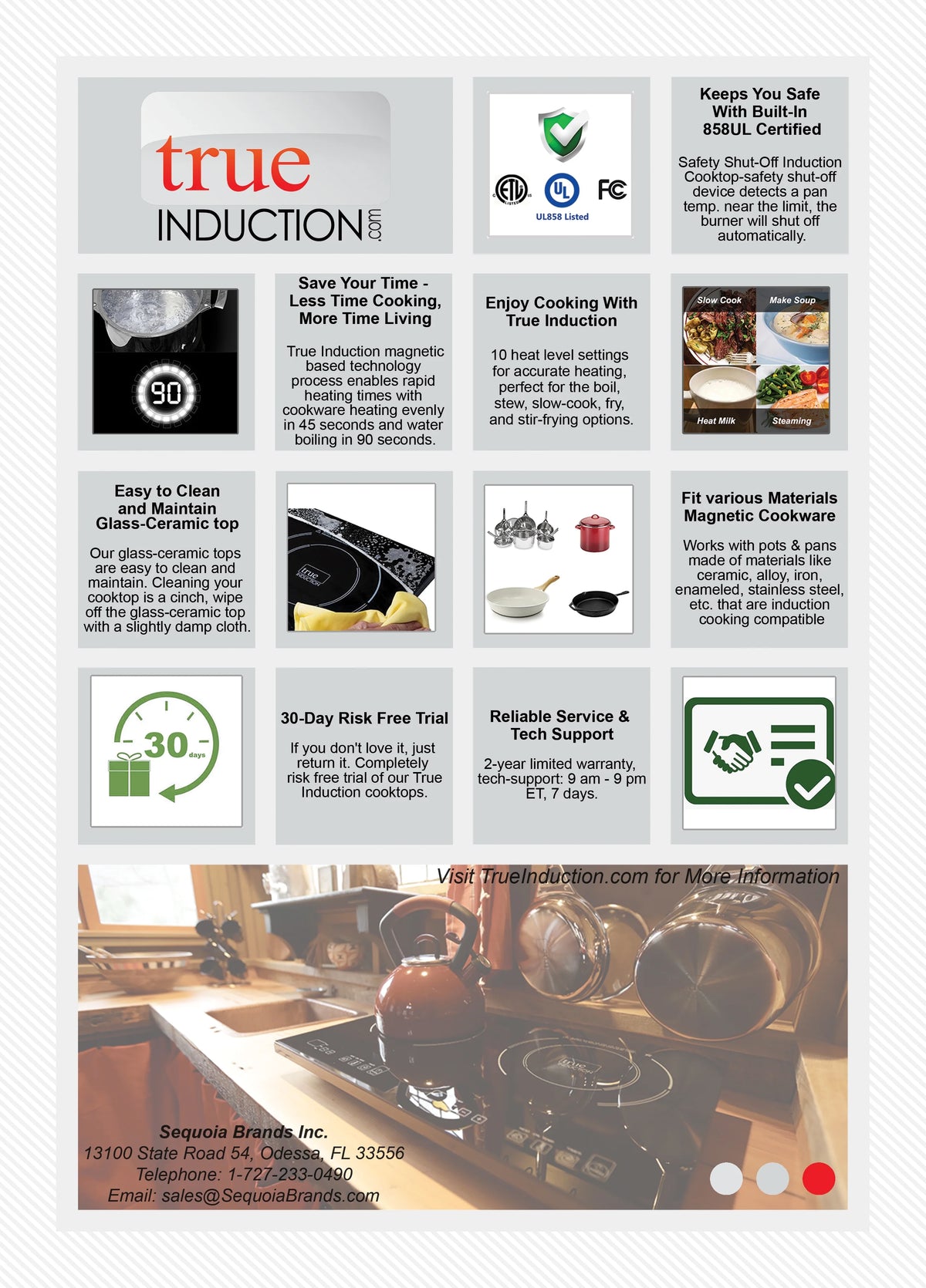 30-inch 4 Burner Induction Cooktop U689325