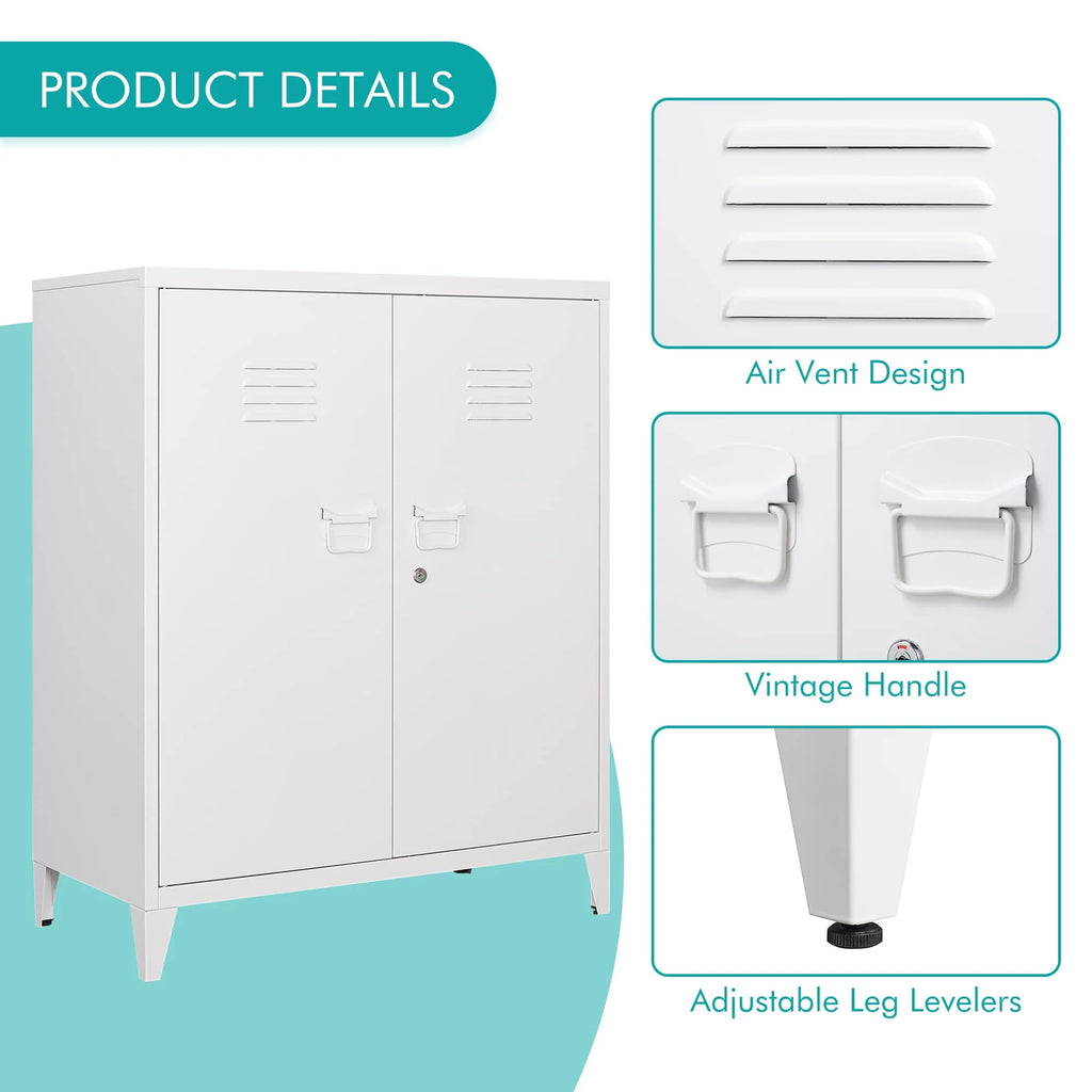 Metal Locker with 2 Doors F60640