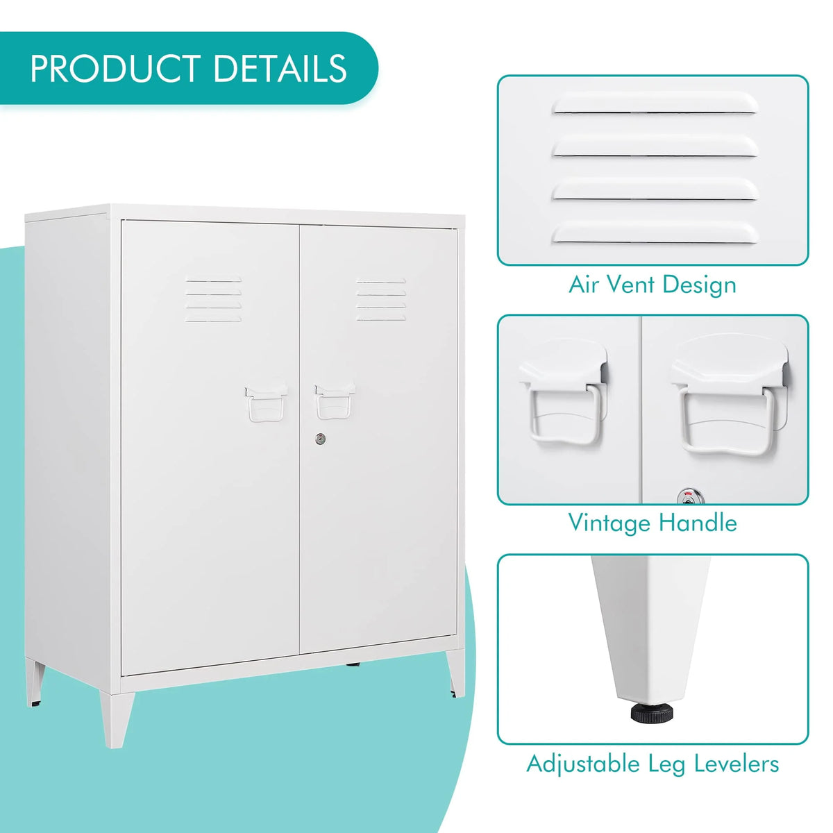 Metal Locker with 2 Doors F60640