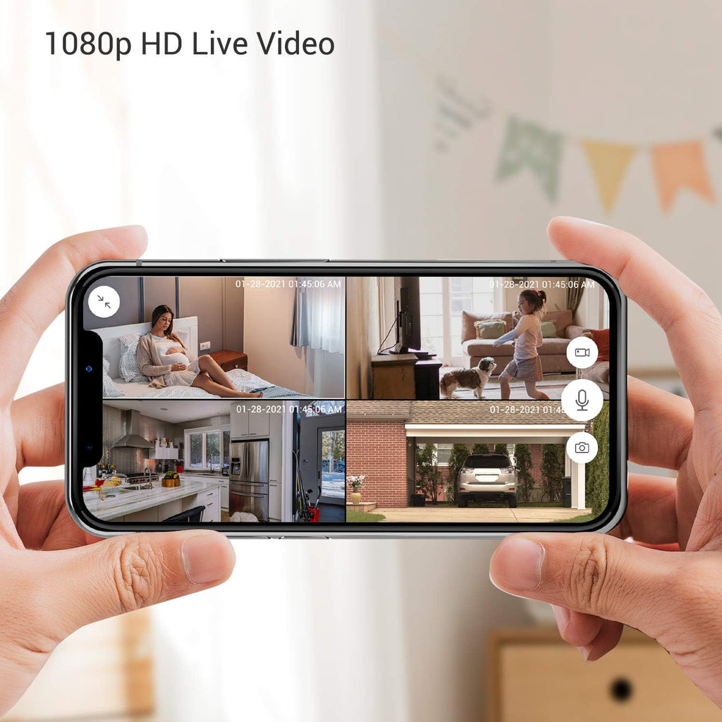 White 1080p Wireless Security Camera 2 Pack M813