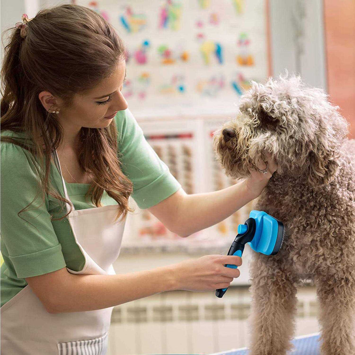 Dog Self Cleaning Slicker Brush U830