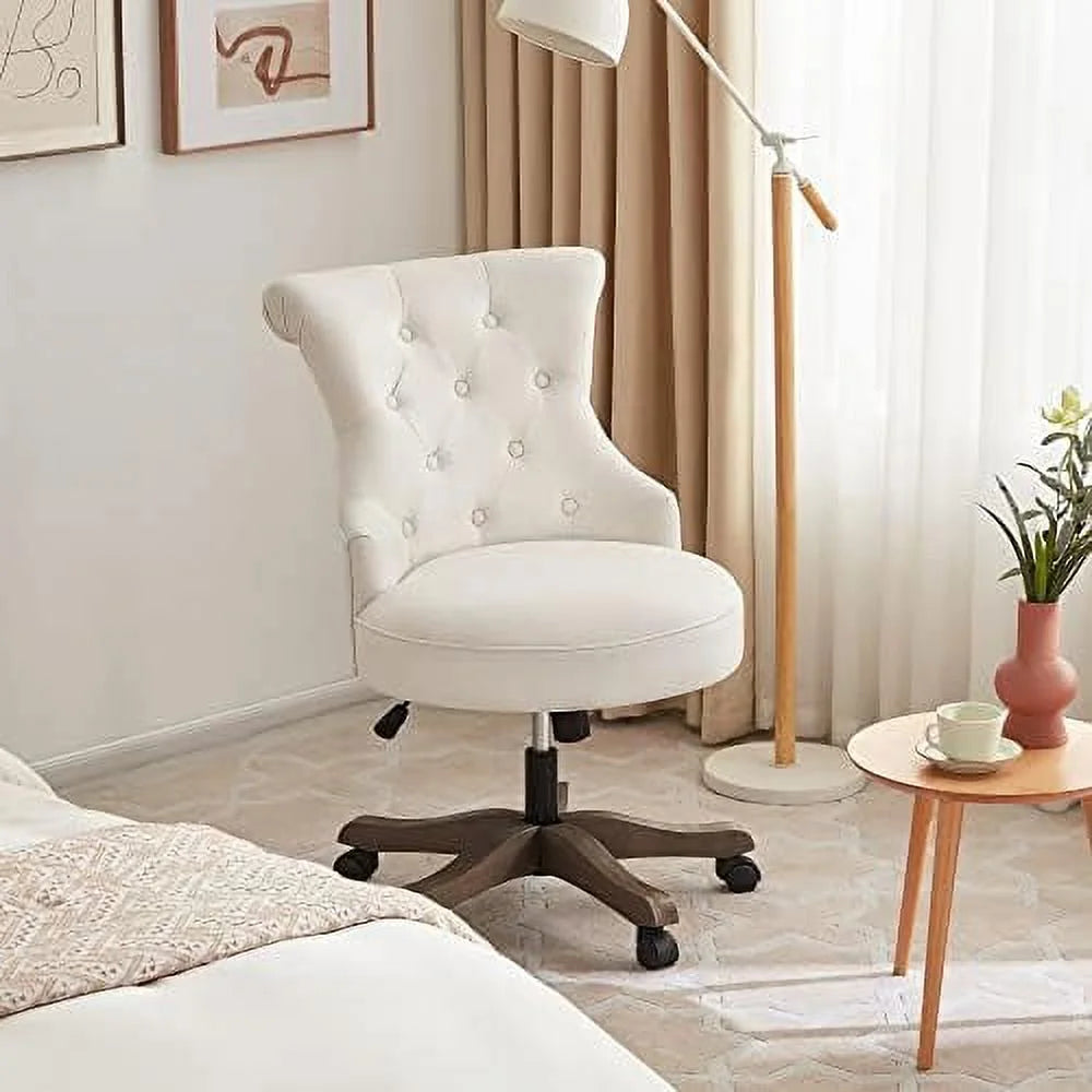 Adjustable Swivel Linen Fabric Office Chair with Wheels G515