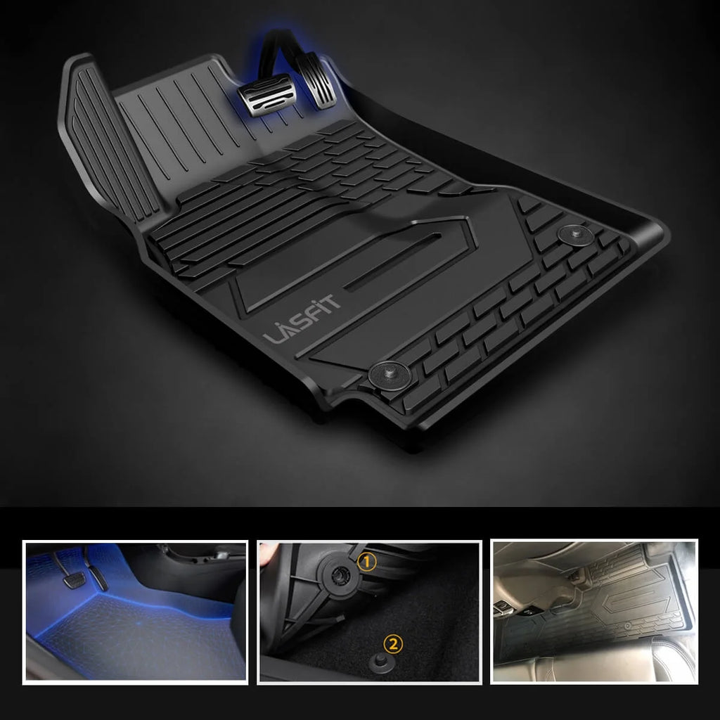 Black TPE All Weather Car Mats for Chevrolet Equinox D825