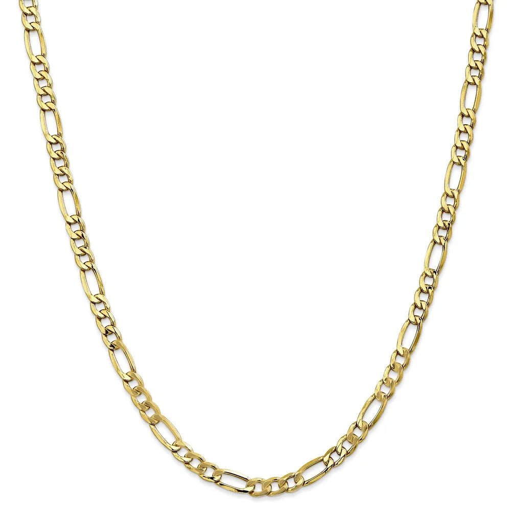 10kt Yellow Gold 20 inch Figaro Chain with Lobster Clasp I149645