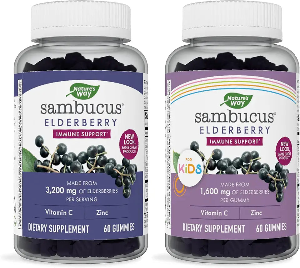 Elderberry Gummies Immune Support Berry Flavor 60 Gummies W9262