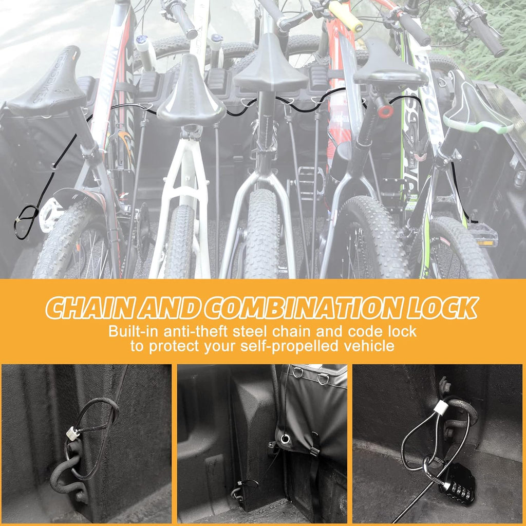 Truck Bike Tailgate Pad with Anti-Theft Lock and Secure Bike Straps E8069