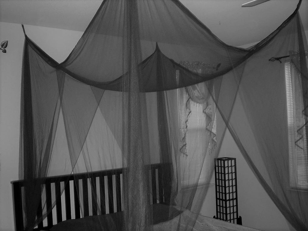 4 Poster Bed Canopy Mosquito Net Queen King H601
