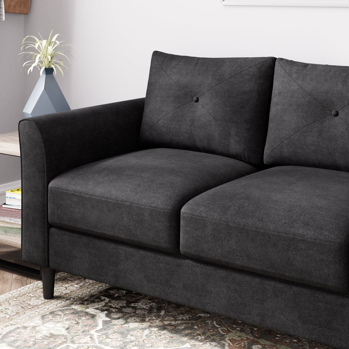 Black Sofa Couch Q424898